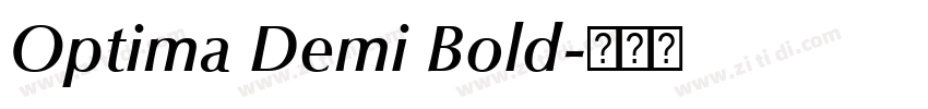 Optima Demi Bold字体转换 Optima Demi Bold字体转换